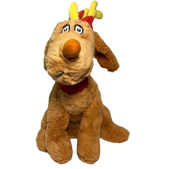 Kohl's Other - Dr. Suess How The Grinch Stole Christmas Max The Dog As A Reindeer Plush Classic
